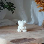 Bougie ours en fleurs