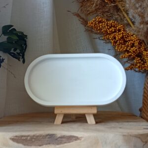 plateau en résine minérale